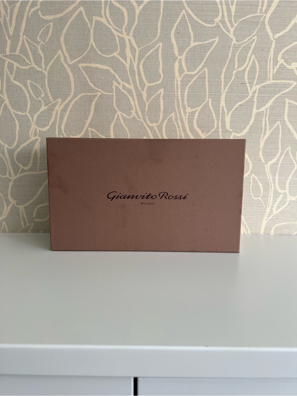 Empty Gianvito Rossi shoebox plus packing materials